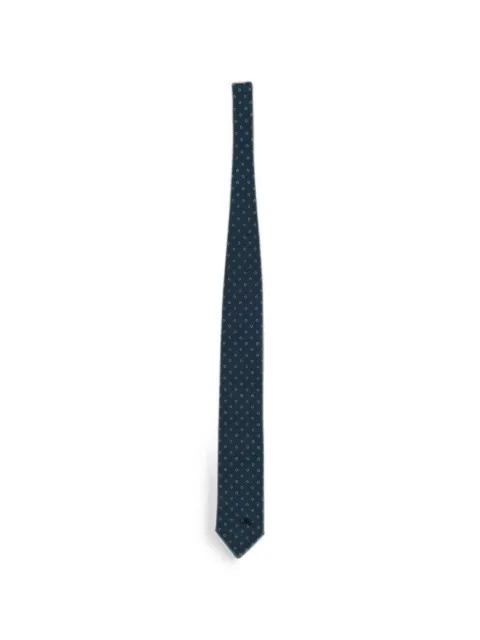 Zegna micro-floral jacquard tie