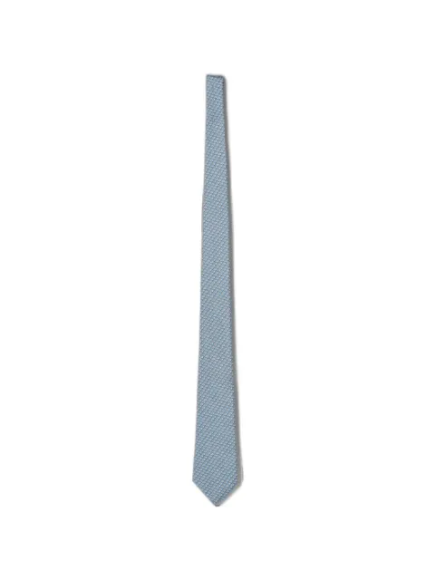Zegna patterned silk tie