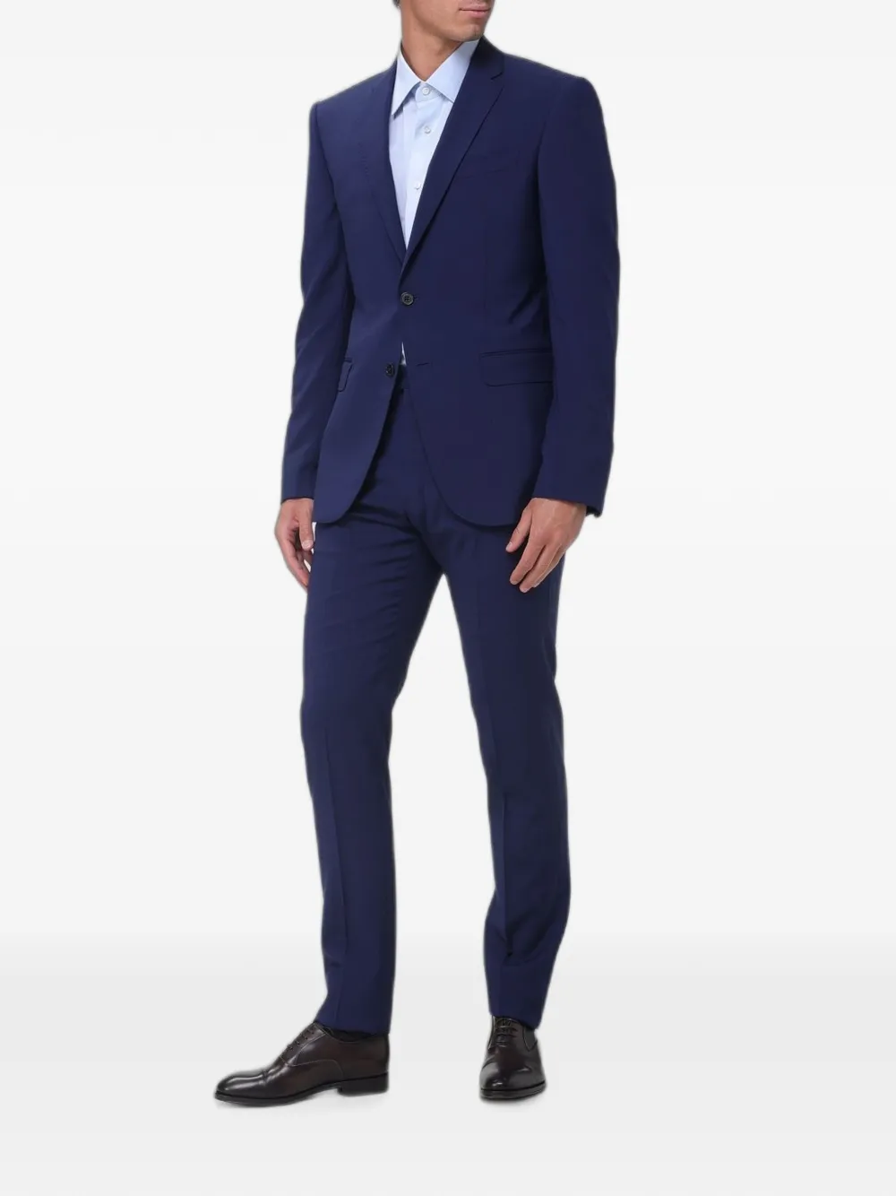 Zegna Overhemd van stretch-popeline Blauw