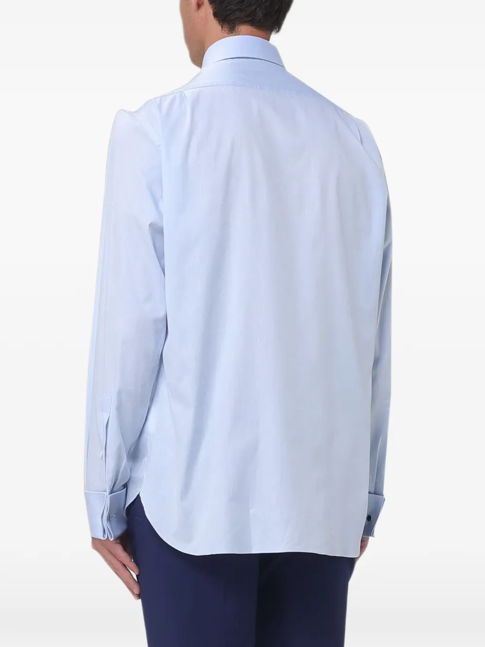 Zegna Overhemd van stretch-popeline Blauw