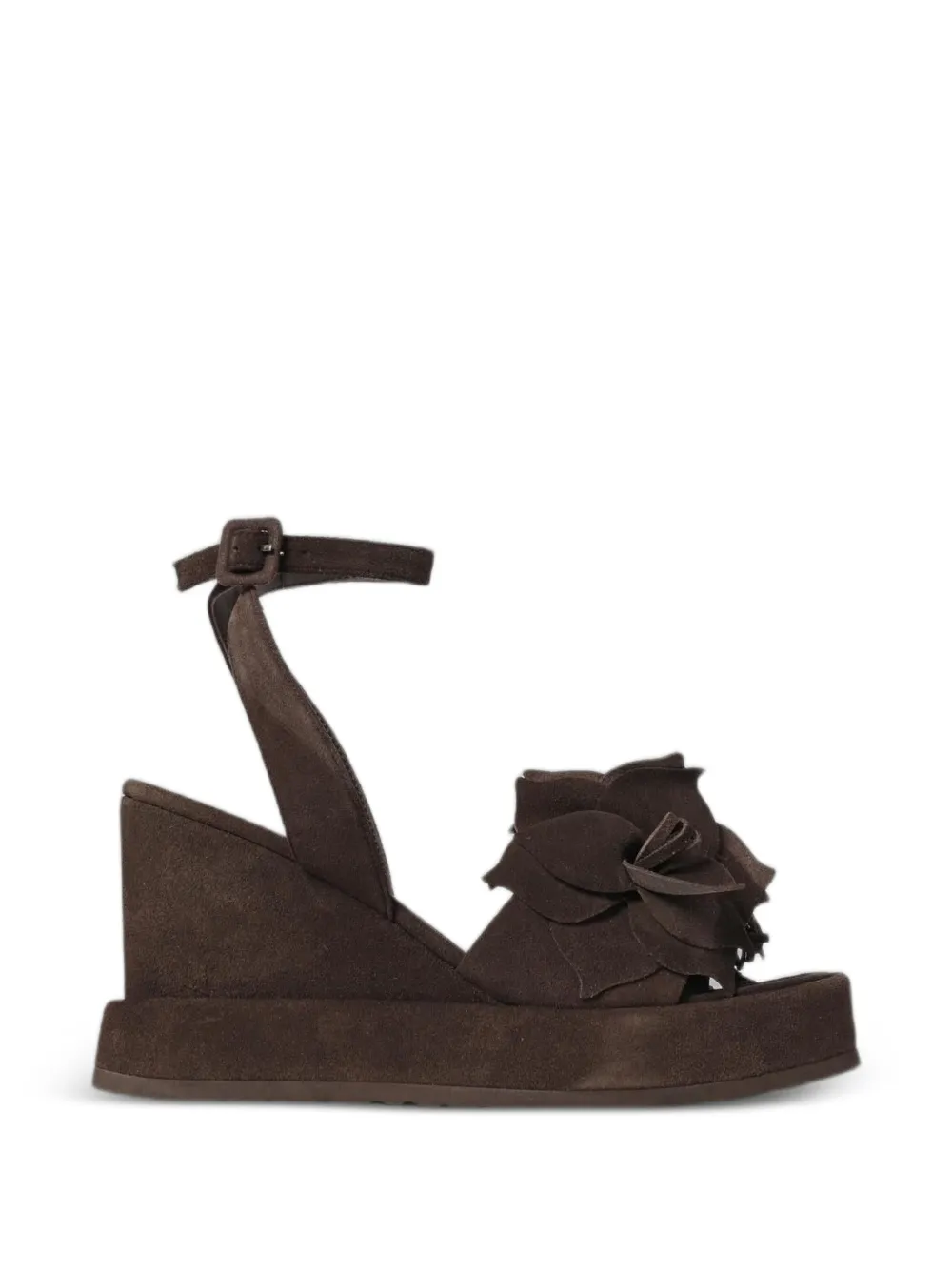 Paloma Barceló Rita flower-detail sandals Bruin