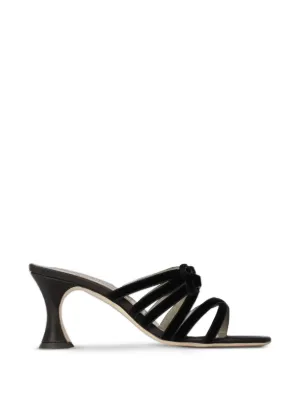 Manolo Blahnik Clementel 80mm サンダル | ブラック | FARFETCH JP