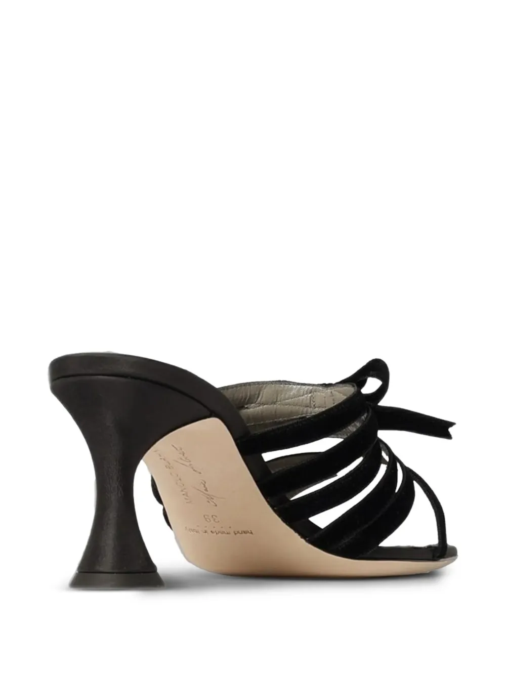 Manolo Blahnik Clementel sandalen met strikdetail Zwart
