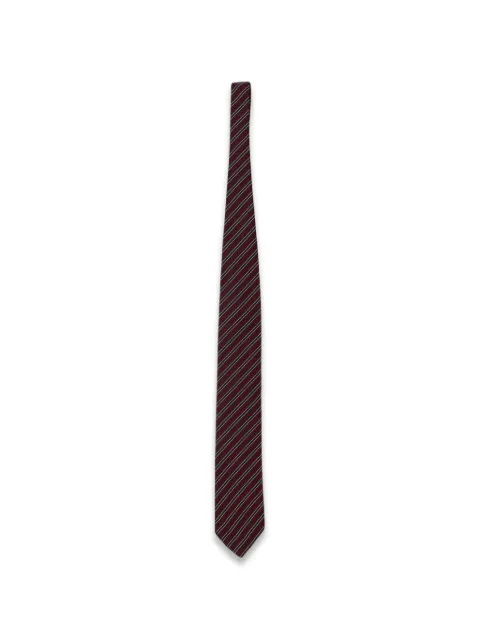 Zegna diagonal-stripe silk tie