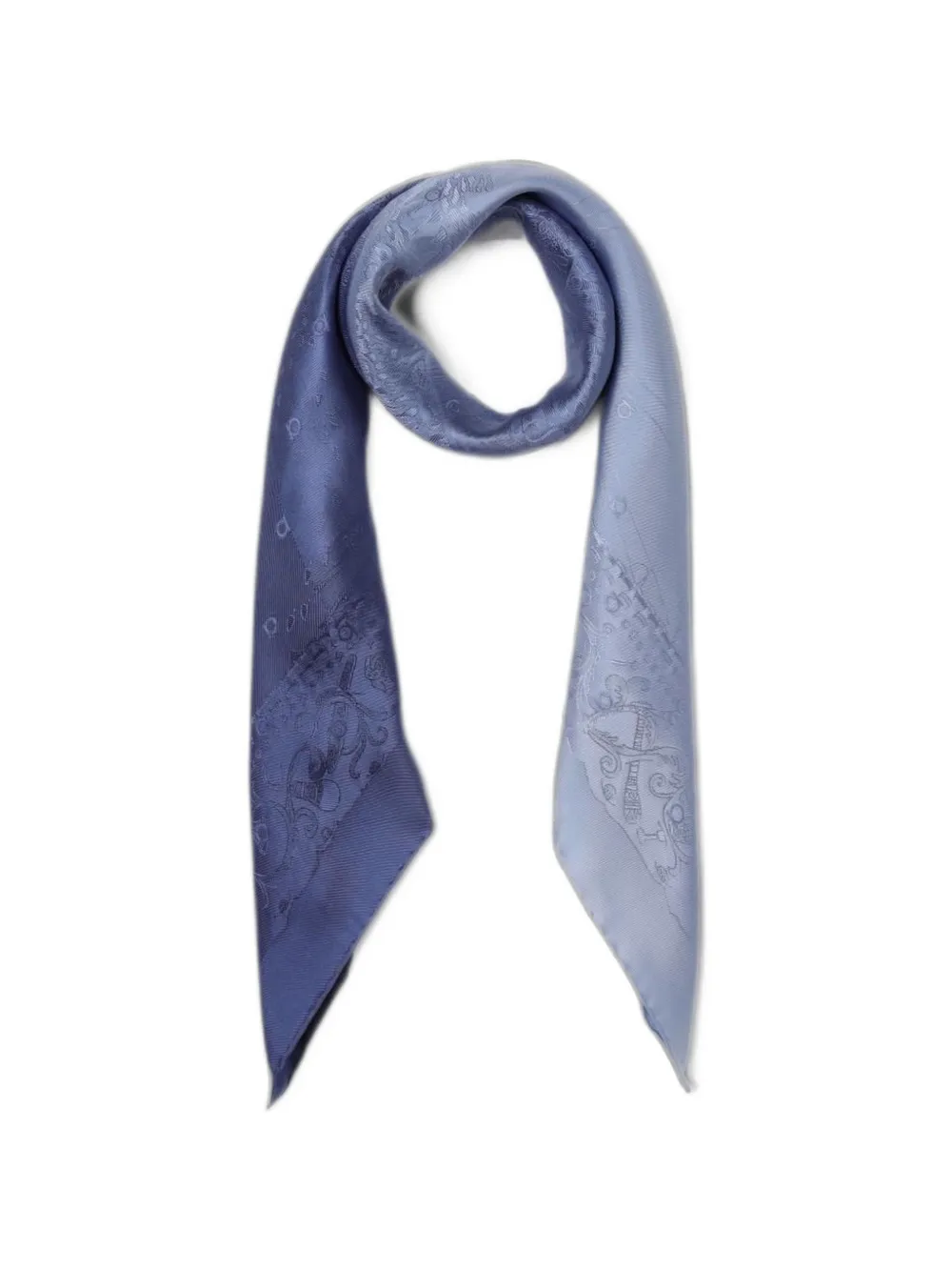 Ferragamo Palazzo jacquard scarf - Blu