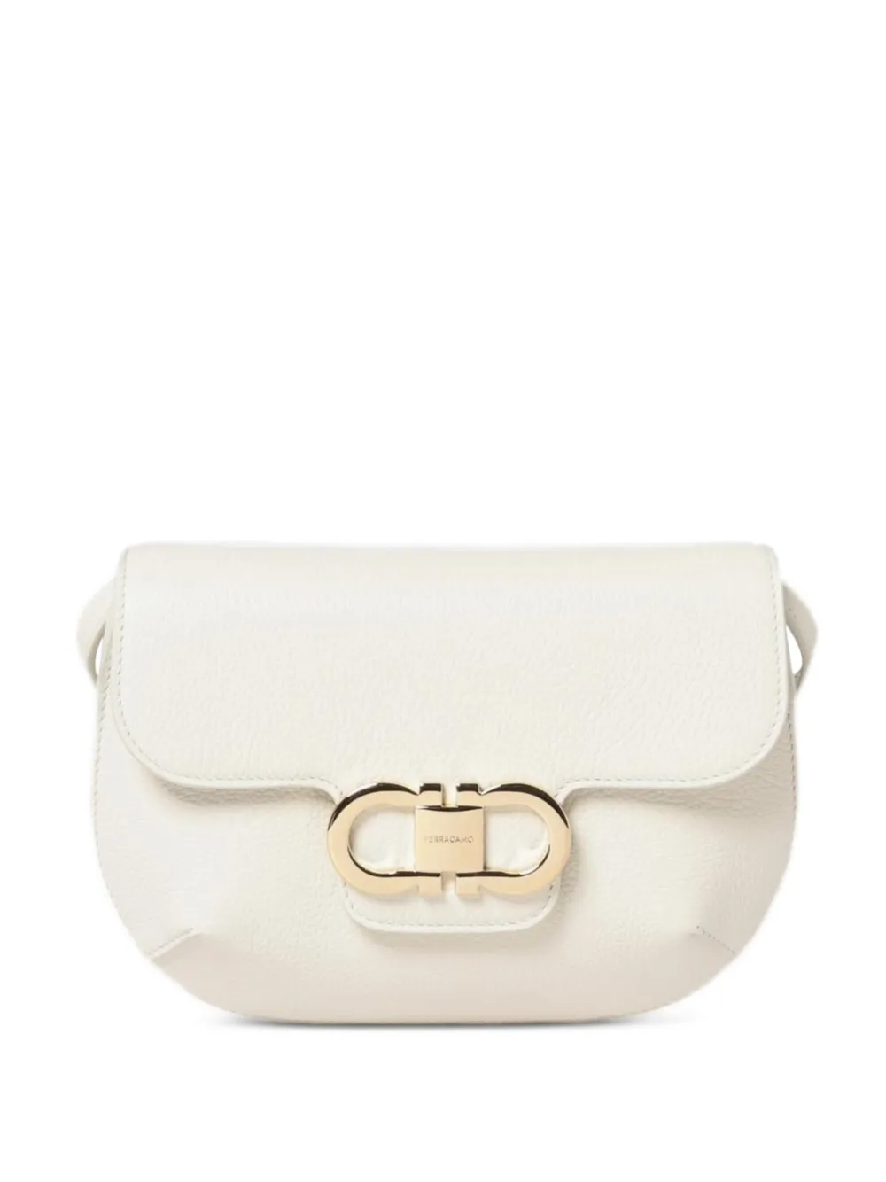 Ferragamo Borsa a spalla Double Gancini mini - Toni neutri