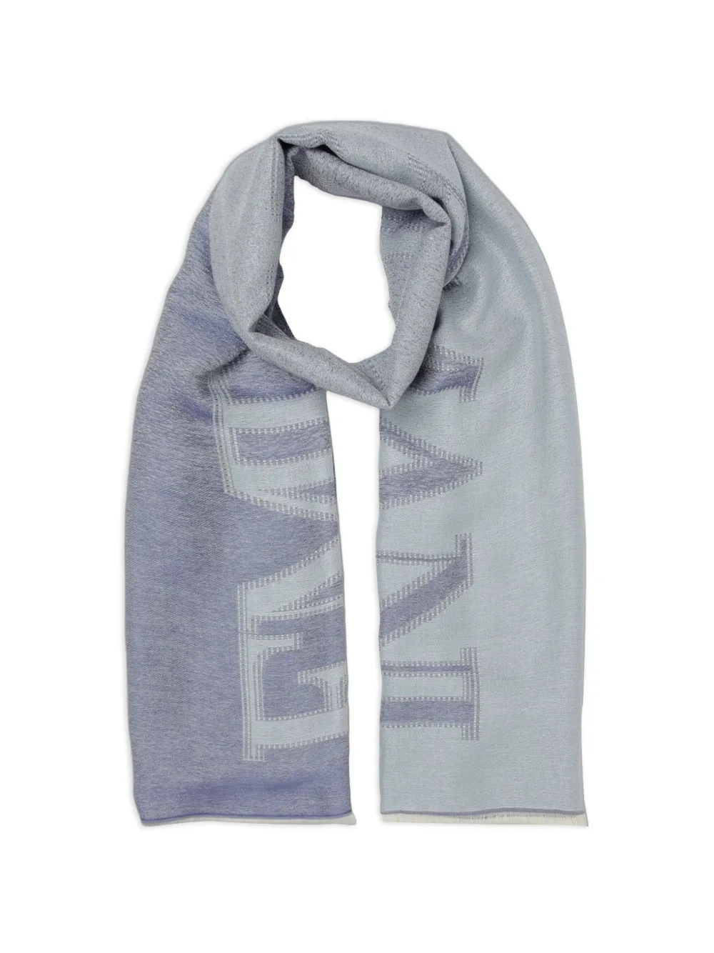 Emporio Armani logo-detail scarf - Blu