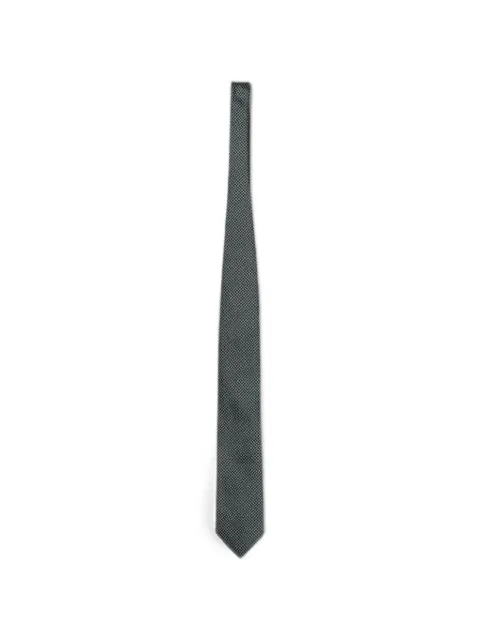 Zegna patterned silk tie