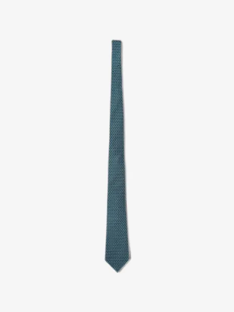 Zegna corbata de seda con ballenas estampadas