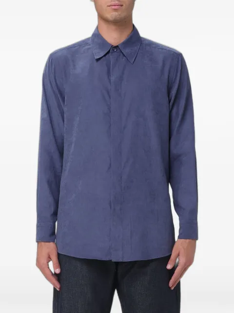 Emporio Armani concealed-fastening long-sleeve shirt