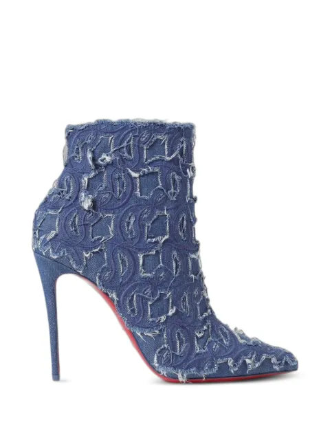 Christian Louboutin So Kate logo-embroidered ankle boots