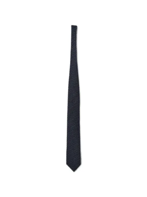 Zegna palm-tree-print silk tie