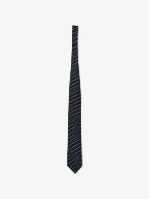 Zegna palm-tree-print silk tie