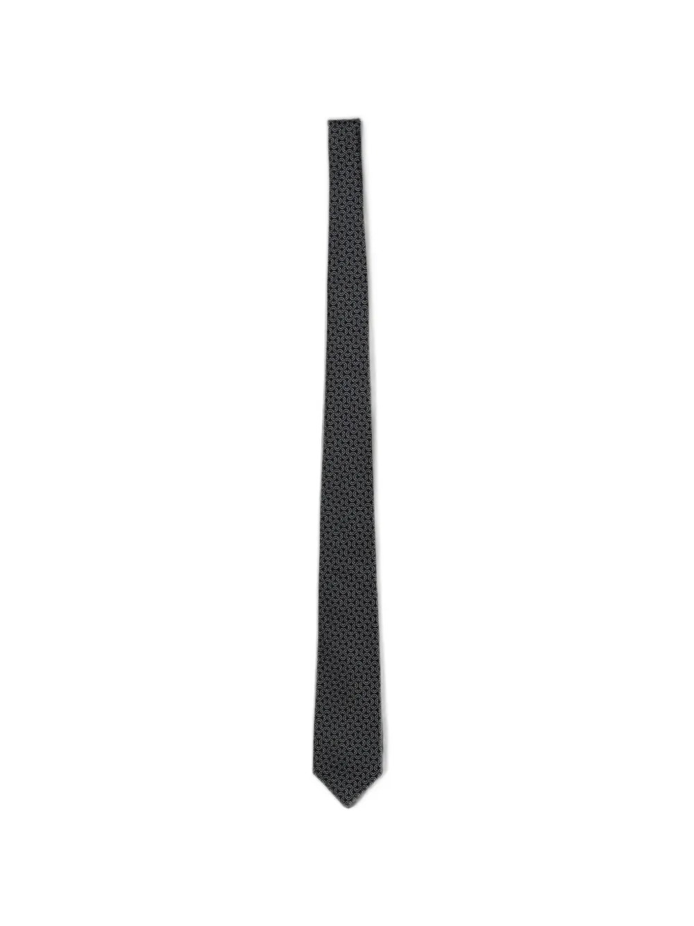 Emporio Armani jacquard silk tie - Blu