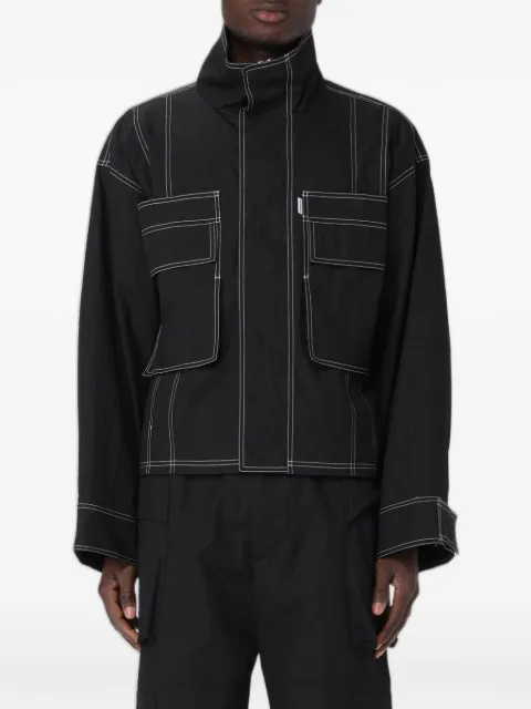 Bonsai contrast-stitch pocket-detail jacket