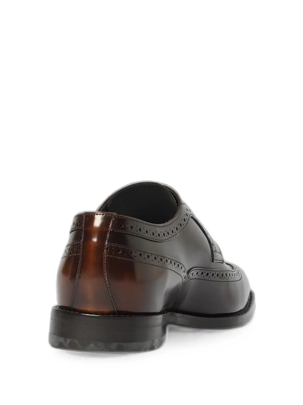 Manolo Blahnik brogue-detail leather Derby shoes Bruin