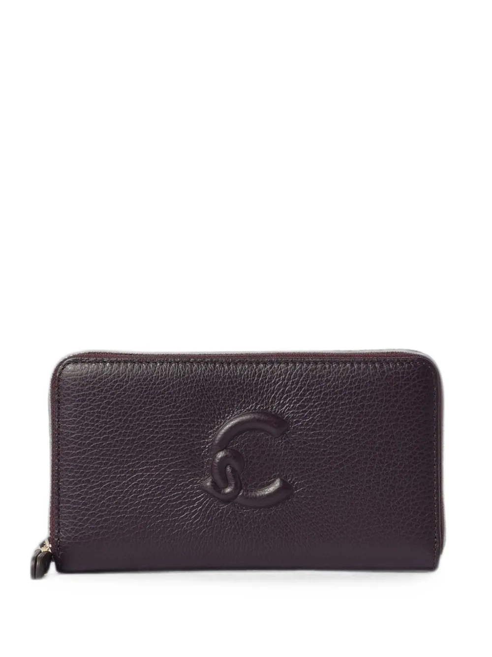 Coccinelle Dulse Soft Pebbled Leather Wallet In Black