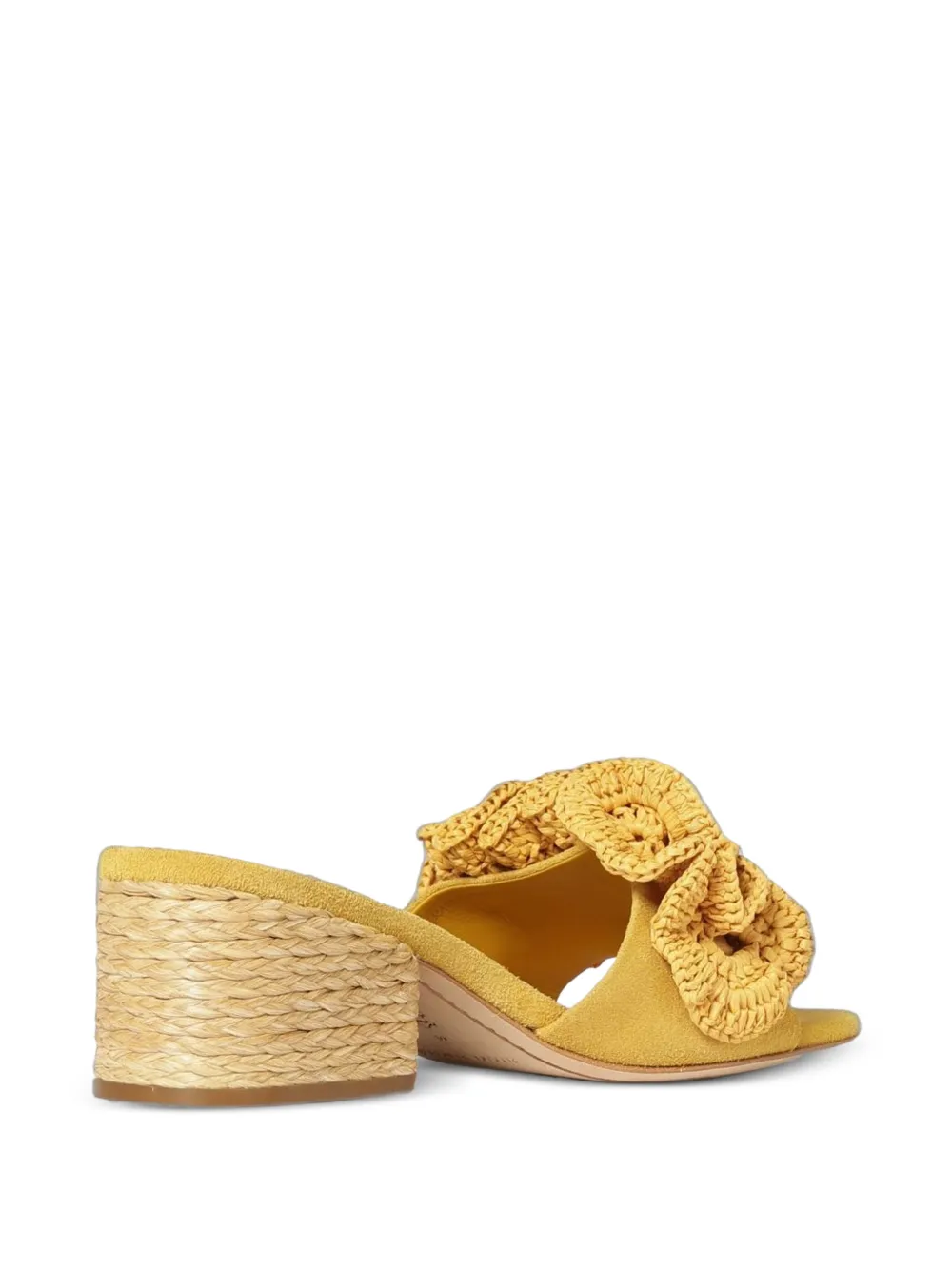 Paloma Barceló Polly suede sandals Geel