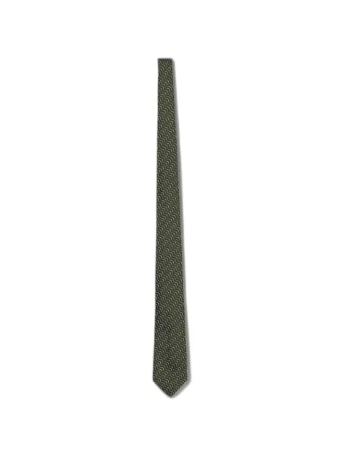 Emporio Armani jacquard wave-print tie