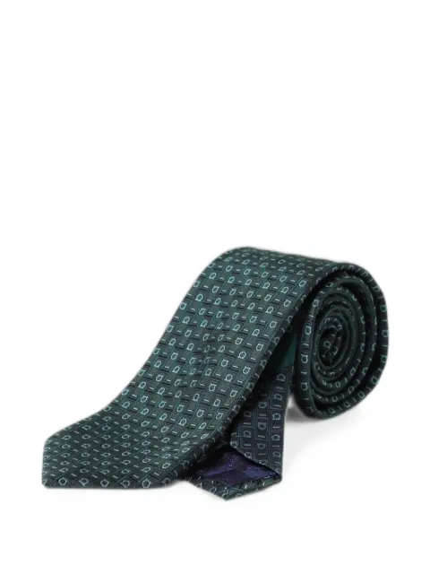 Ferragamo Gancini jacquard tie