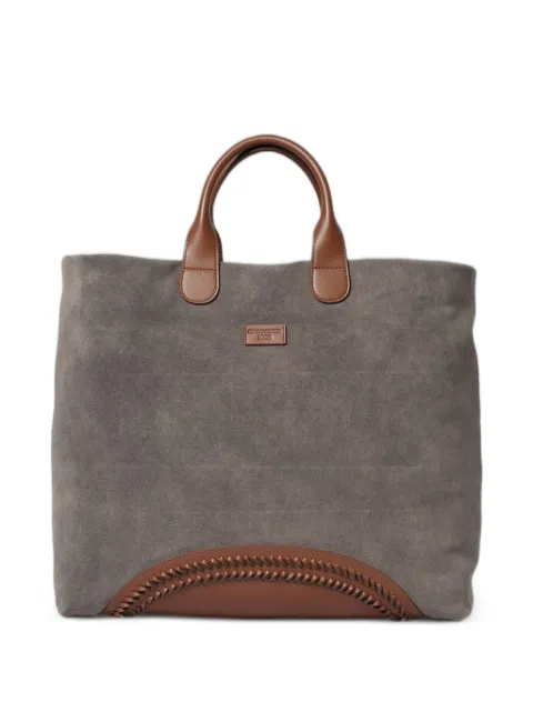 Emporio Armani Icon suede shoulder bag