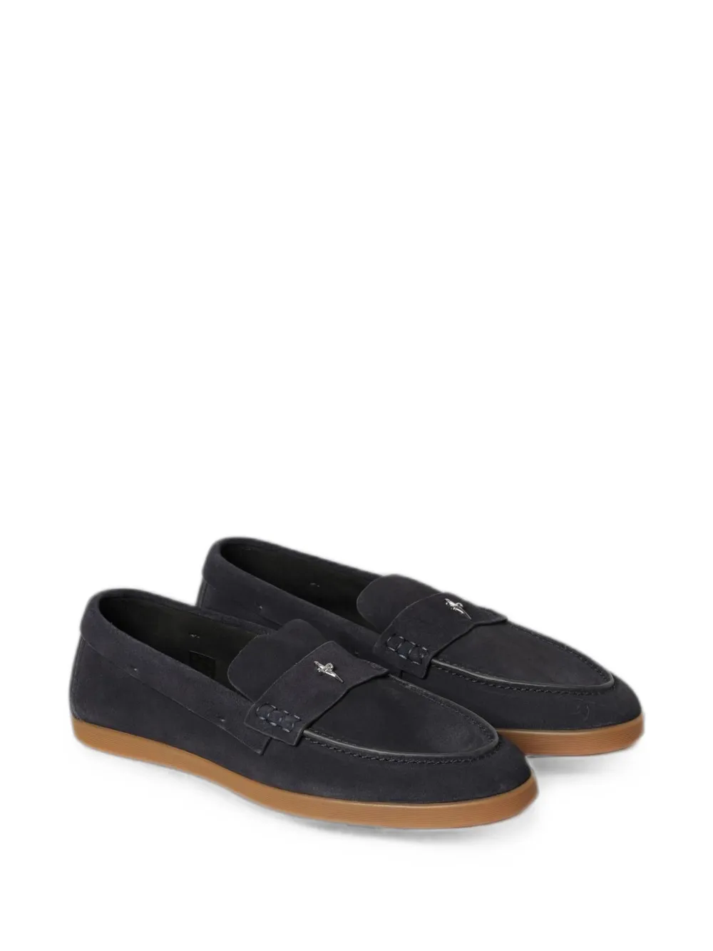 Cesare Paciotti Loafers met logoplakkaat Blauw