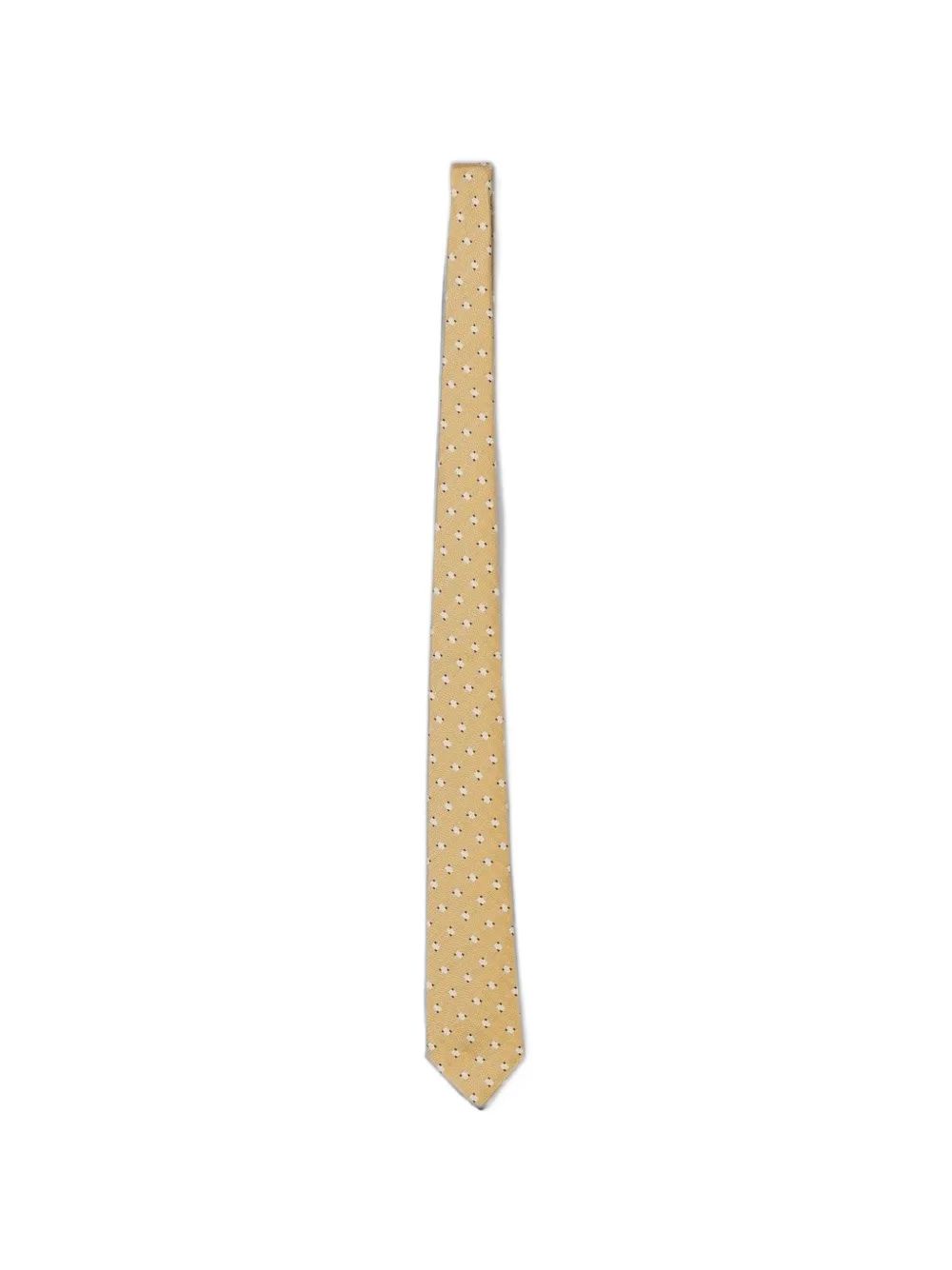 Emporio Armani patterned silk tie - Toni neutri