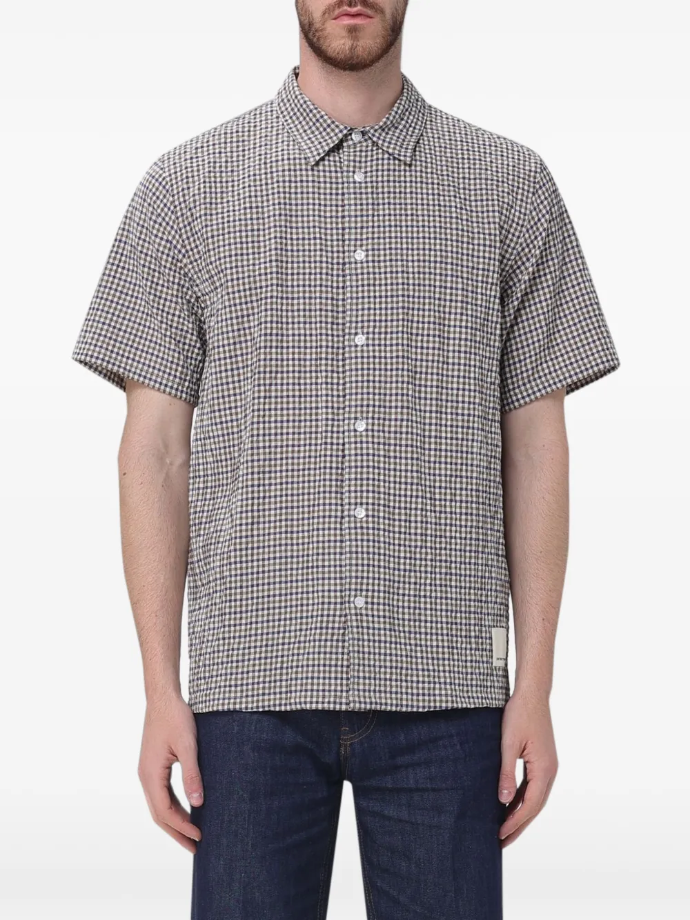 Emporio Armani Eagle Club short-sleeve shirt - Nude
