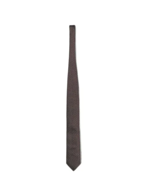 Zegna jacquard silk tie