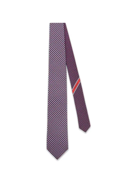 Ferragamo Gancini Pegasus-print tie