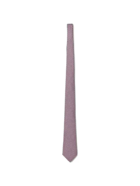Zegna sailboat-print silk tie