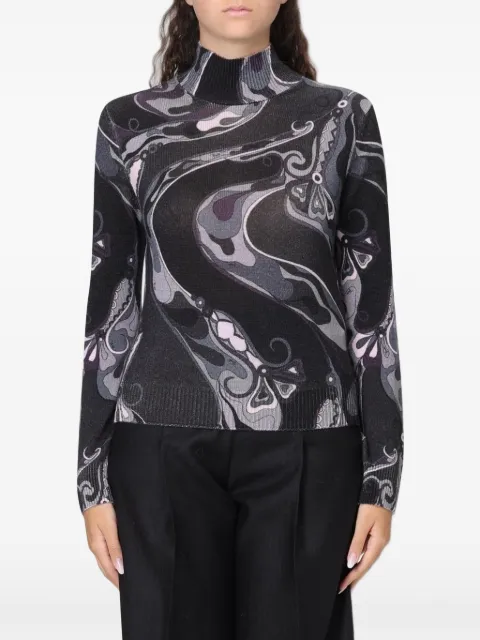 PUCCI — abstract-print roll-neck sweater