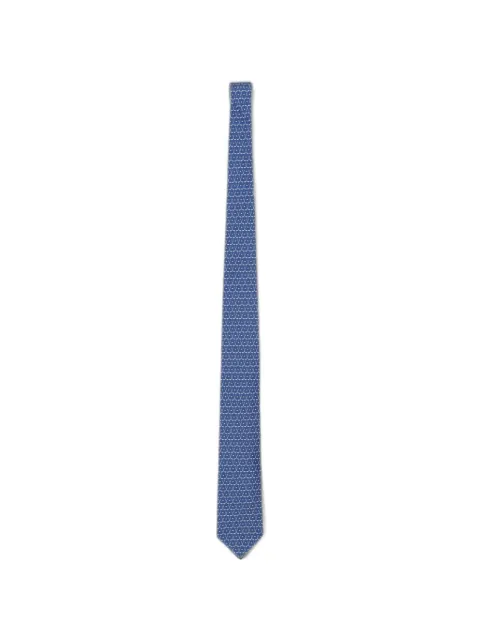 Ferragamo hockey-print silk tie