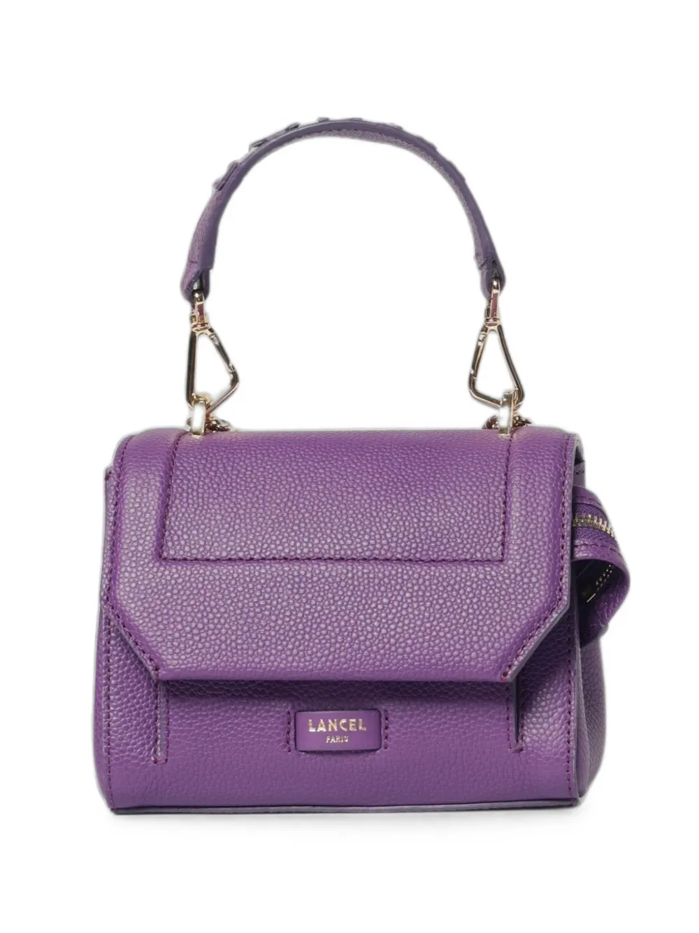 Lancel Ninon grained leather shoulder bag - Viola