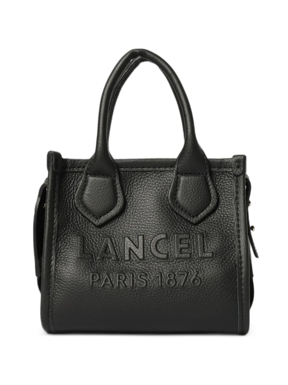 Lancel Jour grained leather shoulder bag - Black