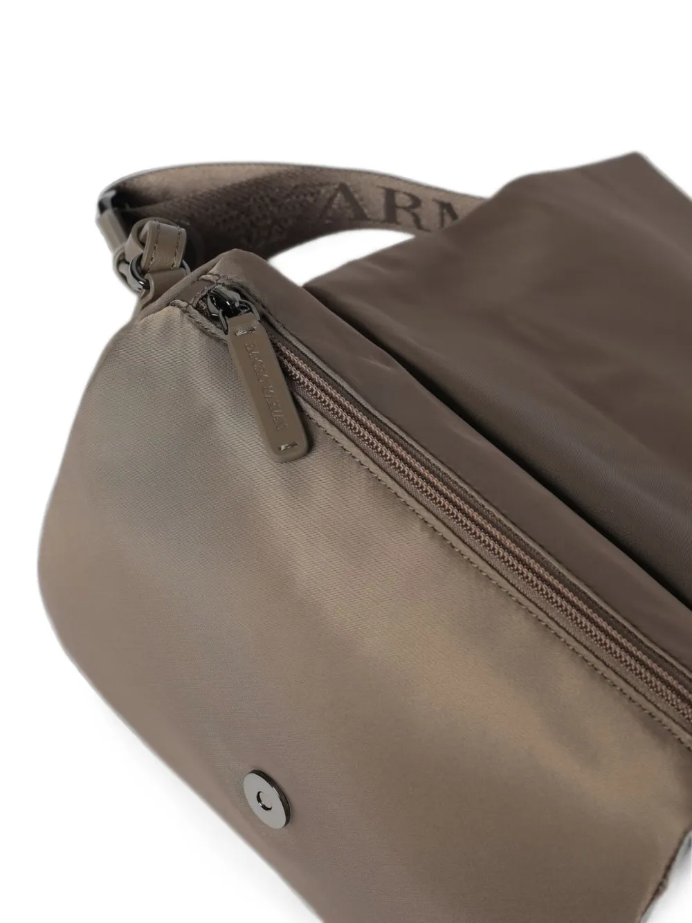 Emporio Armani Schoudertas met logoplakkaat Beige