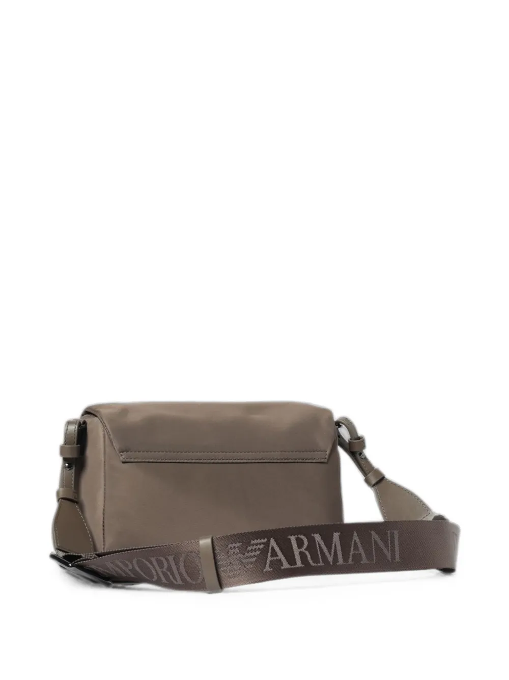 Emporio Armani Schoudertas met logoplakkaat Beige