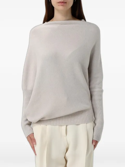 Agnona asymmetric cashmere jumper