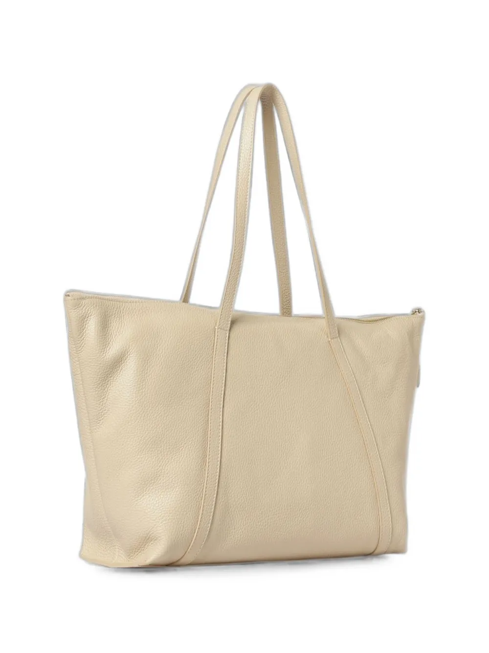 Coccinelle Nory schoudertas van bewerkt leer Beige