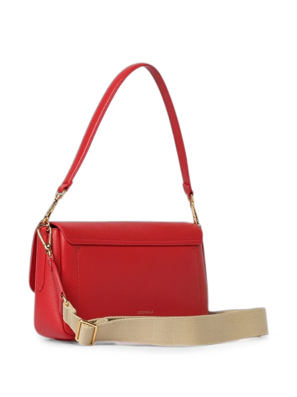 Coccinelle Grote C-Me Lock schoudertas Rood