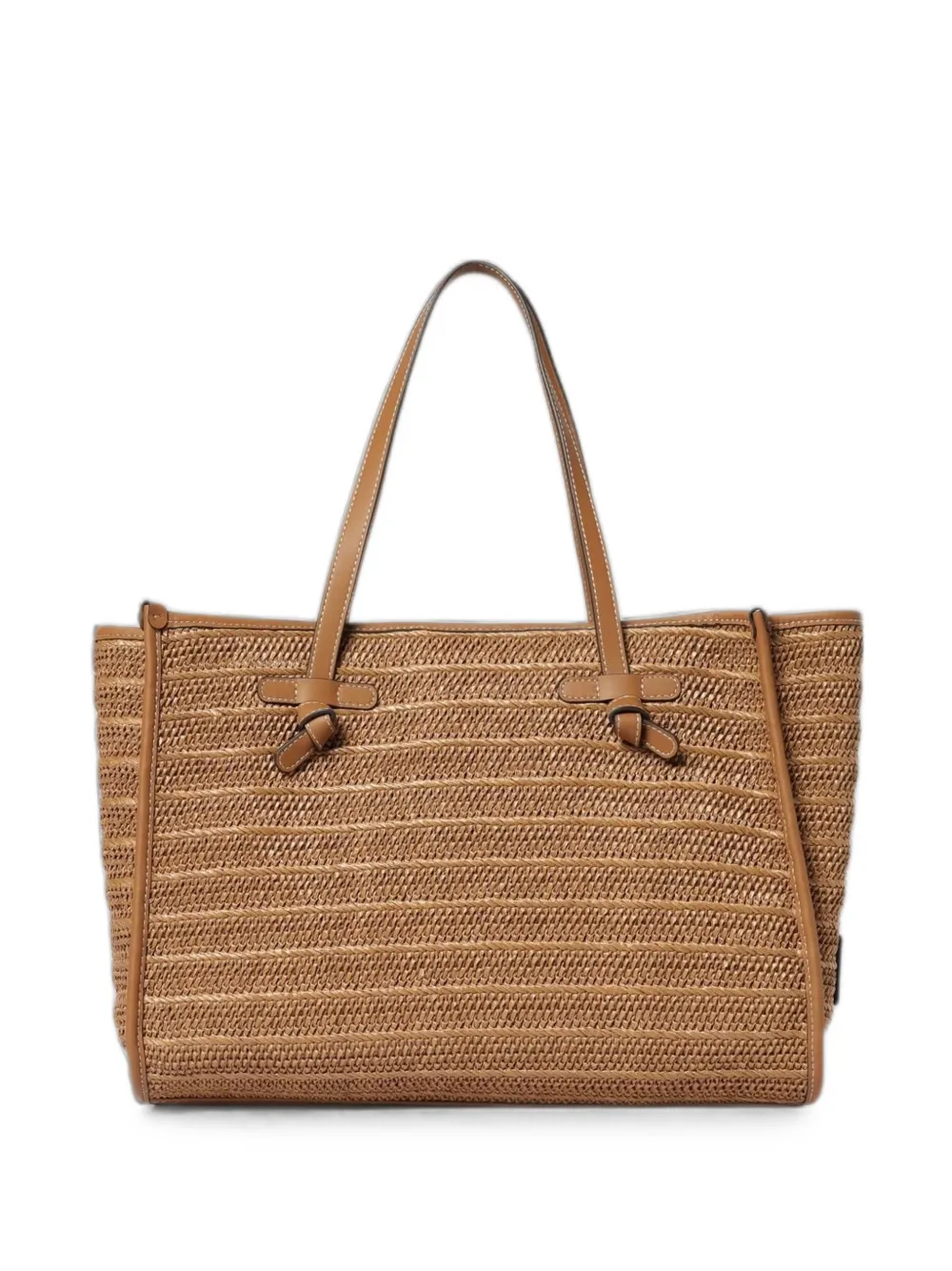 GIANNI CHIARINI large Marcella logo-patch shoulder bag - Marrone