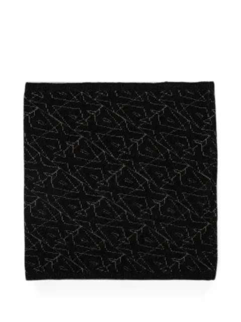 Emporio Armani bufanda con monograma en jacquard