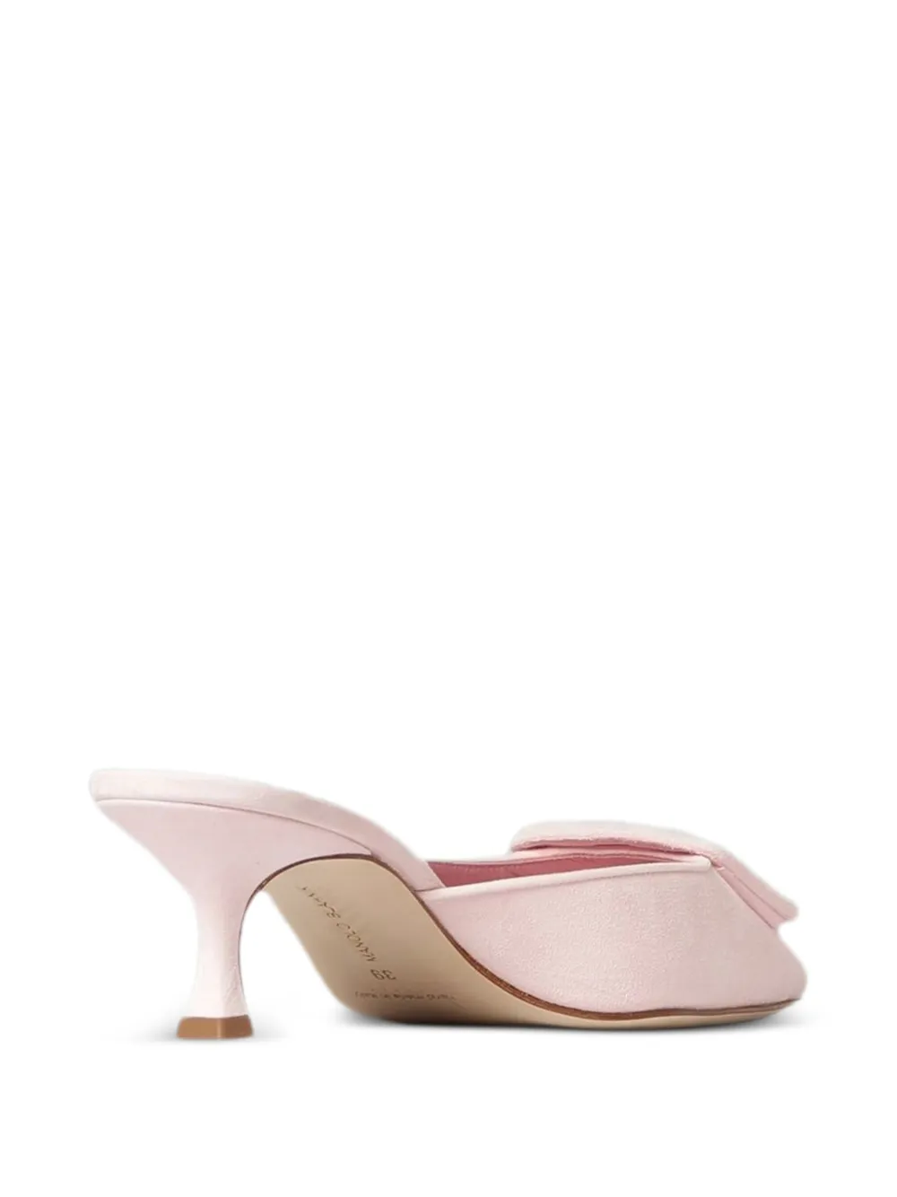 Manolo Blahnik Maysale buckle-detail mules Roze