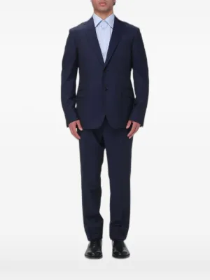 Ermenegildo Zegna Su Misuraストライプ メンズスーツ Zegna ストライプ シングルスーツ | ブルー | FARFETCH JP