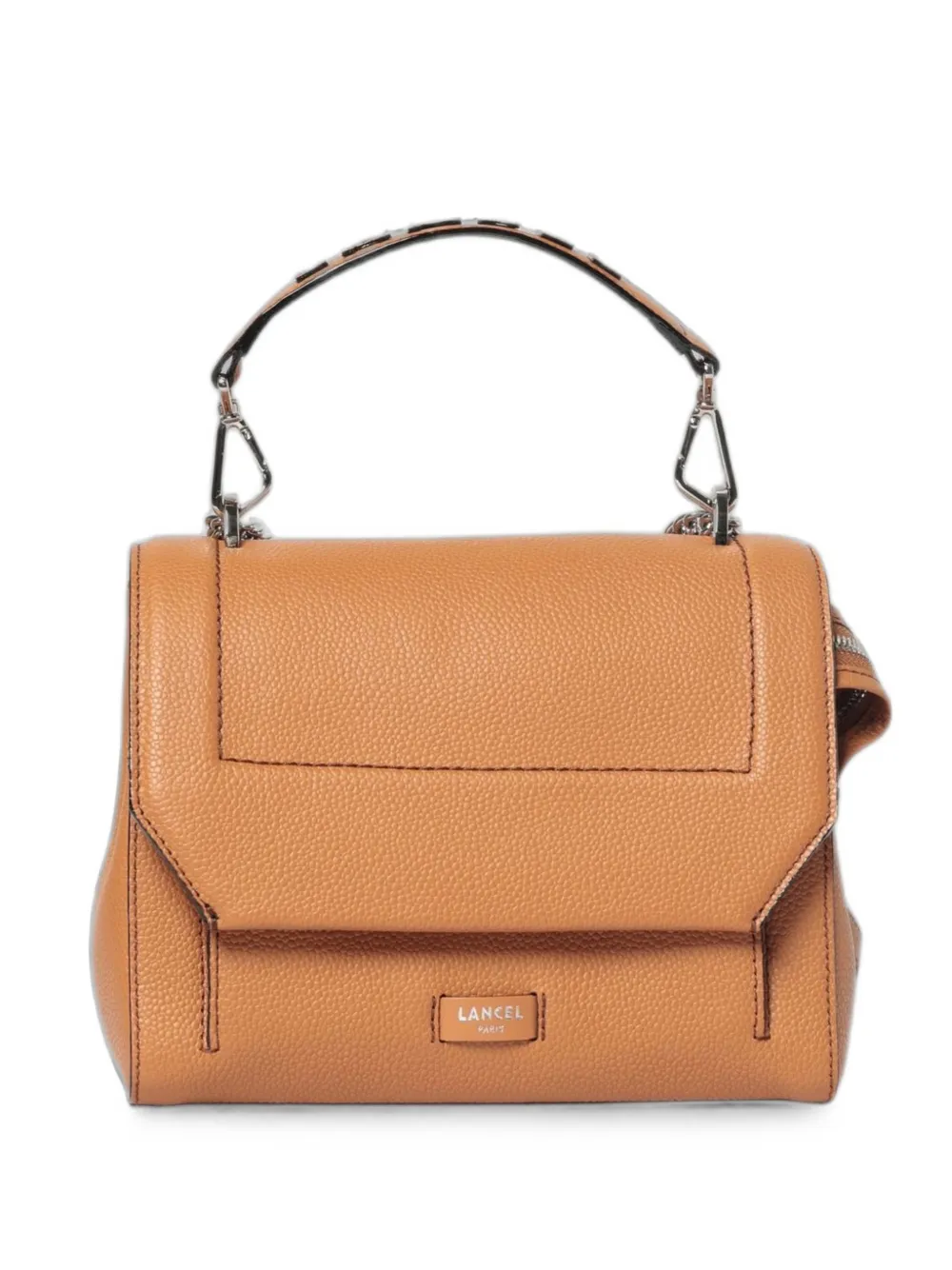 Lancel Ninon grained leather shoulder bag - Neutrals