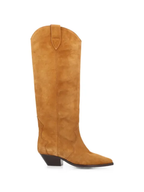 ISABEL MARANT botas de gamuza con puntera en punta