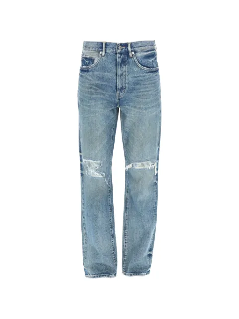 Purple Brand distressed patchwork jeans