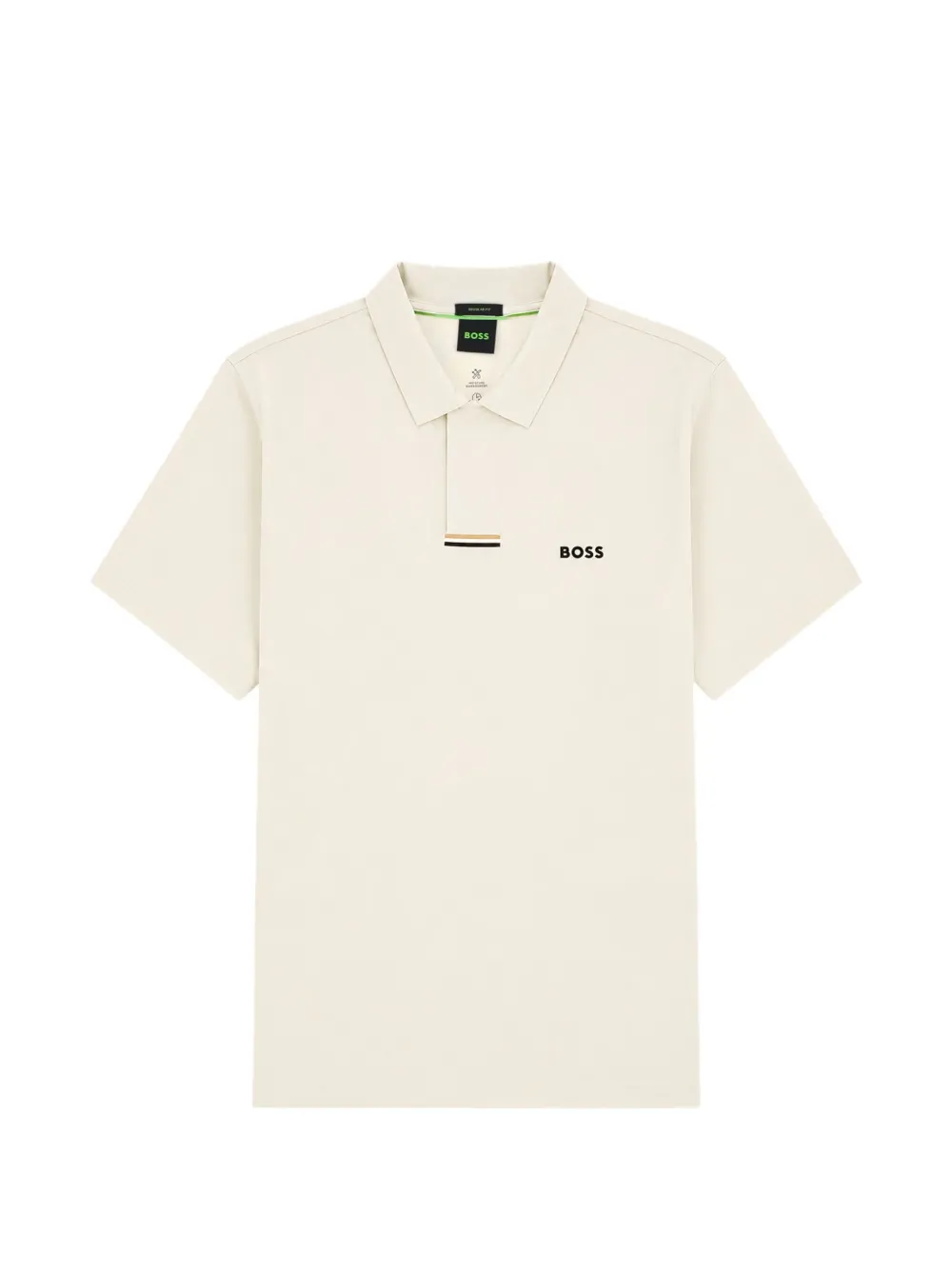 BOSS GREEN HUGO BOSS logo-print short-sleeve polo shirt - Toni neutri
