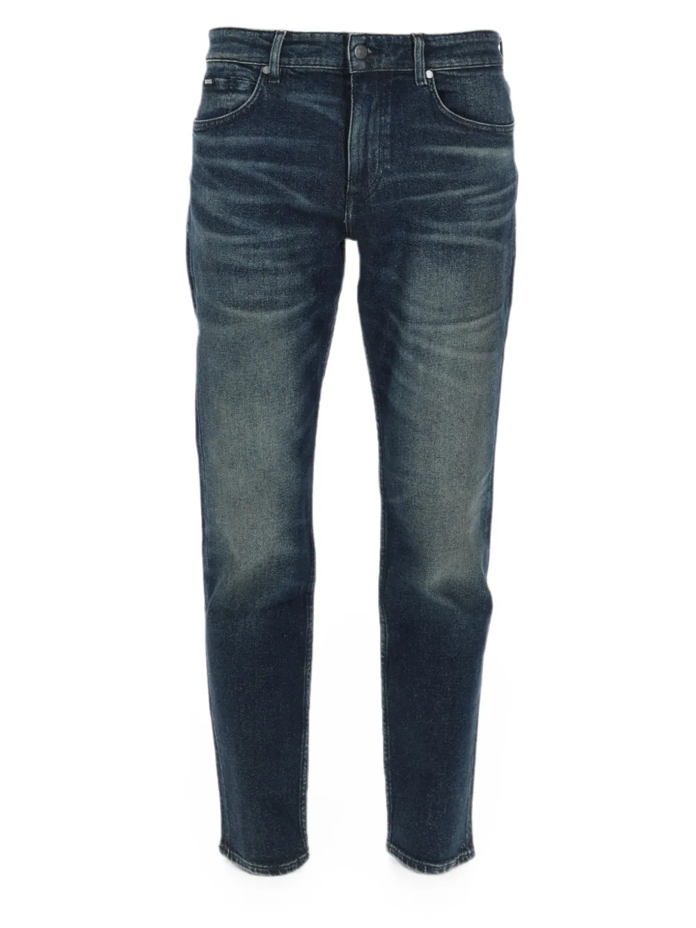 BOSS Jeans met vervaagd effect Blauw