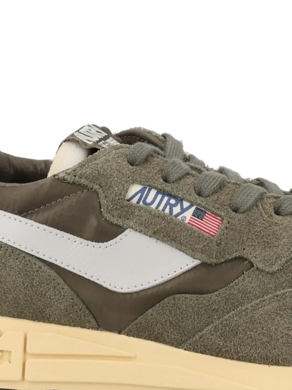 Autry Suède sneakers met vlakken Groen